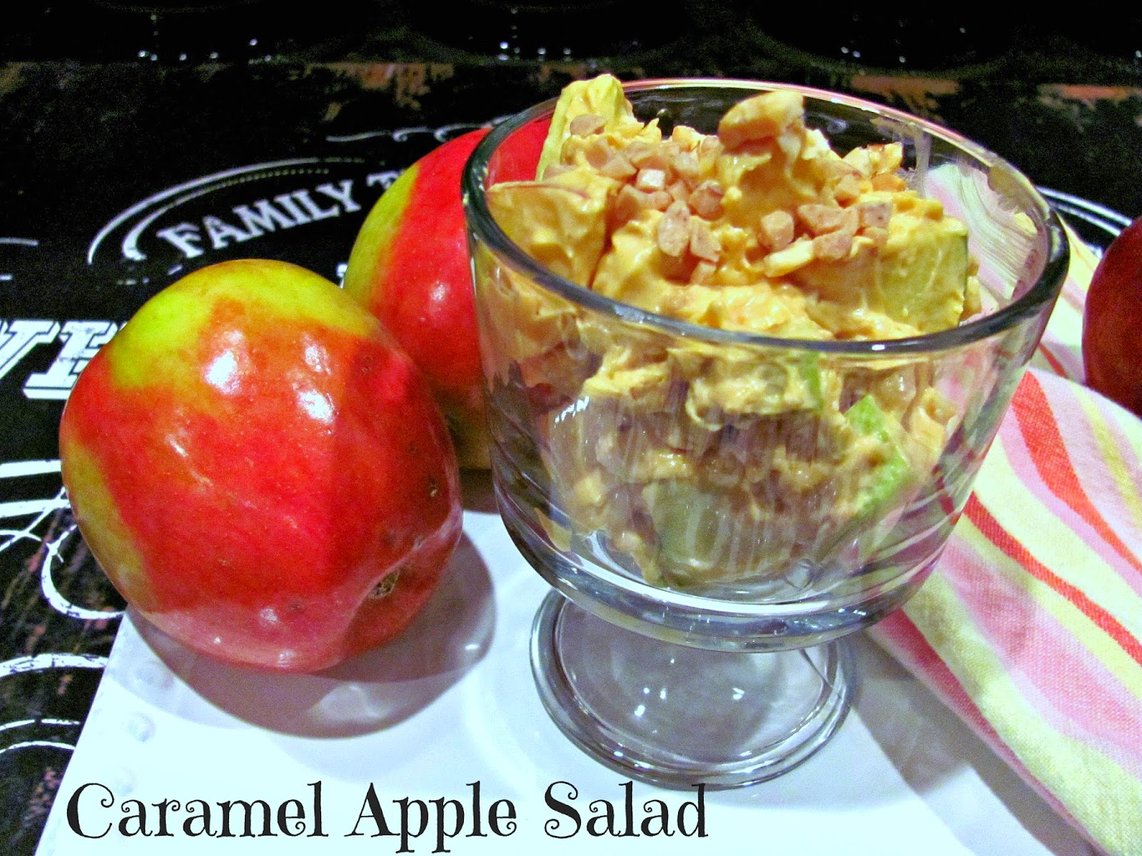 With Blonde Ambition Caramel Apple Salad