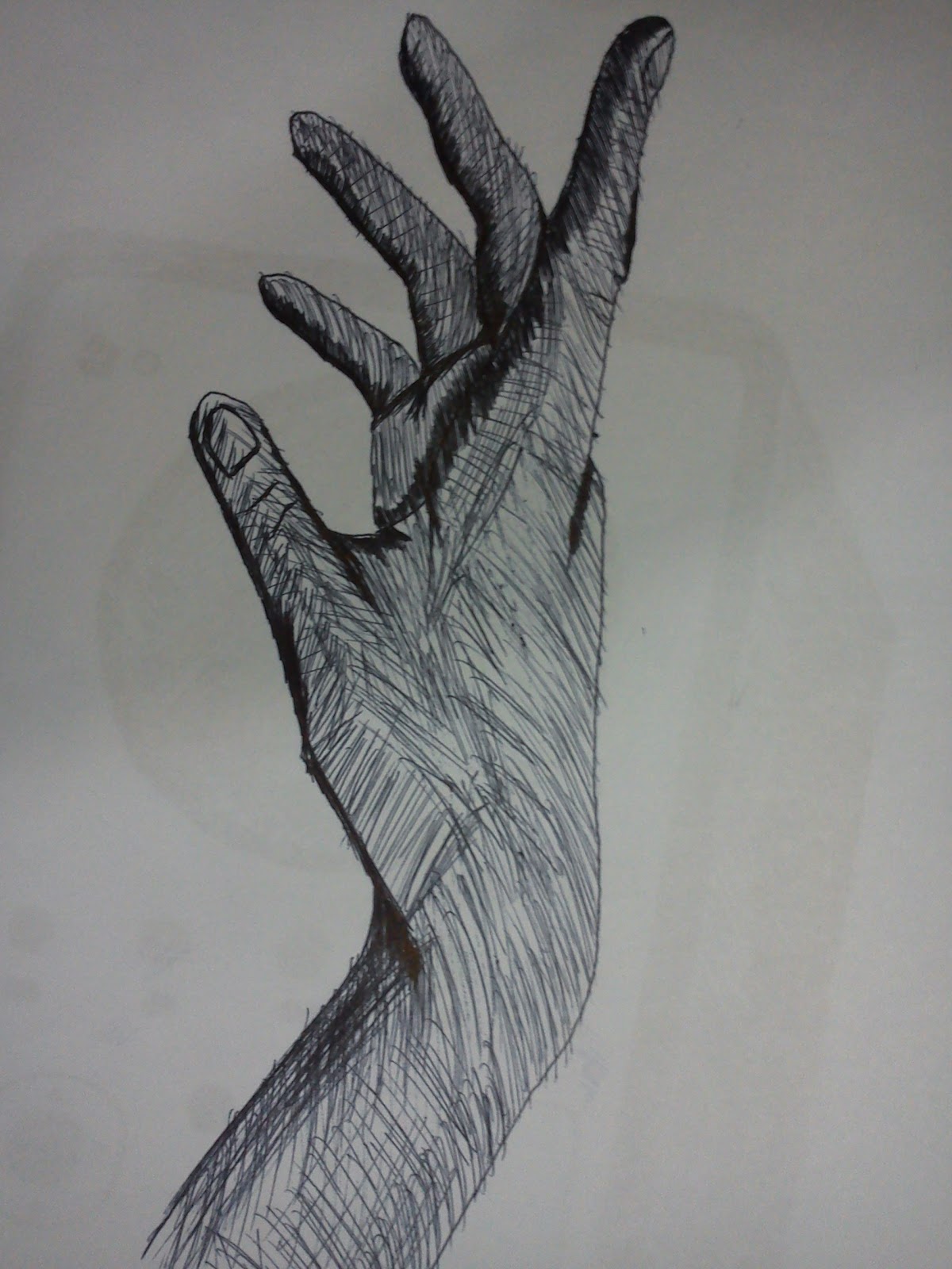 Creative Hand Sketch Draw with simple drawing