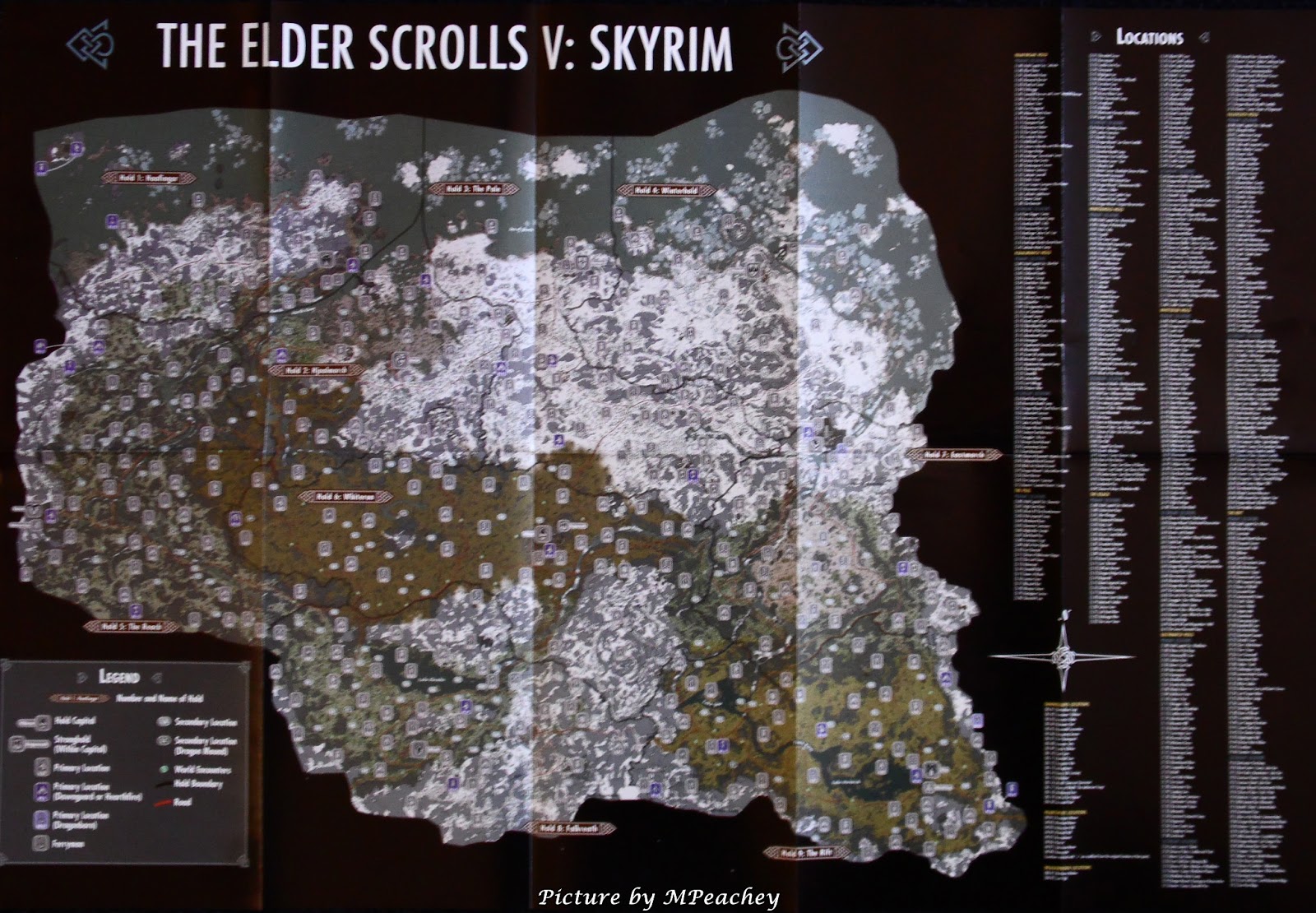Карта скайрима со всеми локациями на русском в большом разрешении для печати