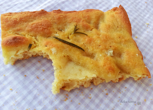 focaccia con la farina di ceci