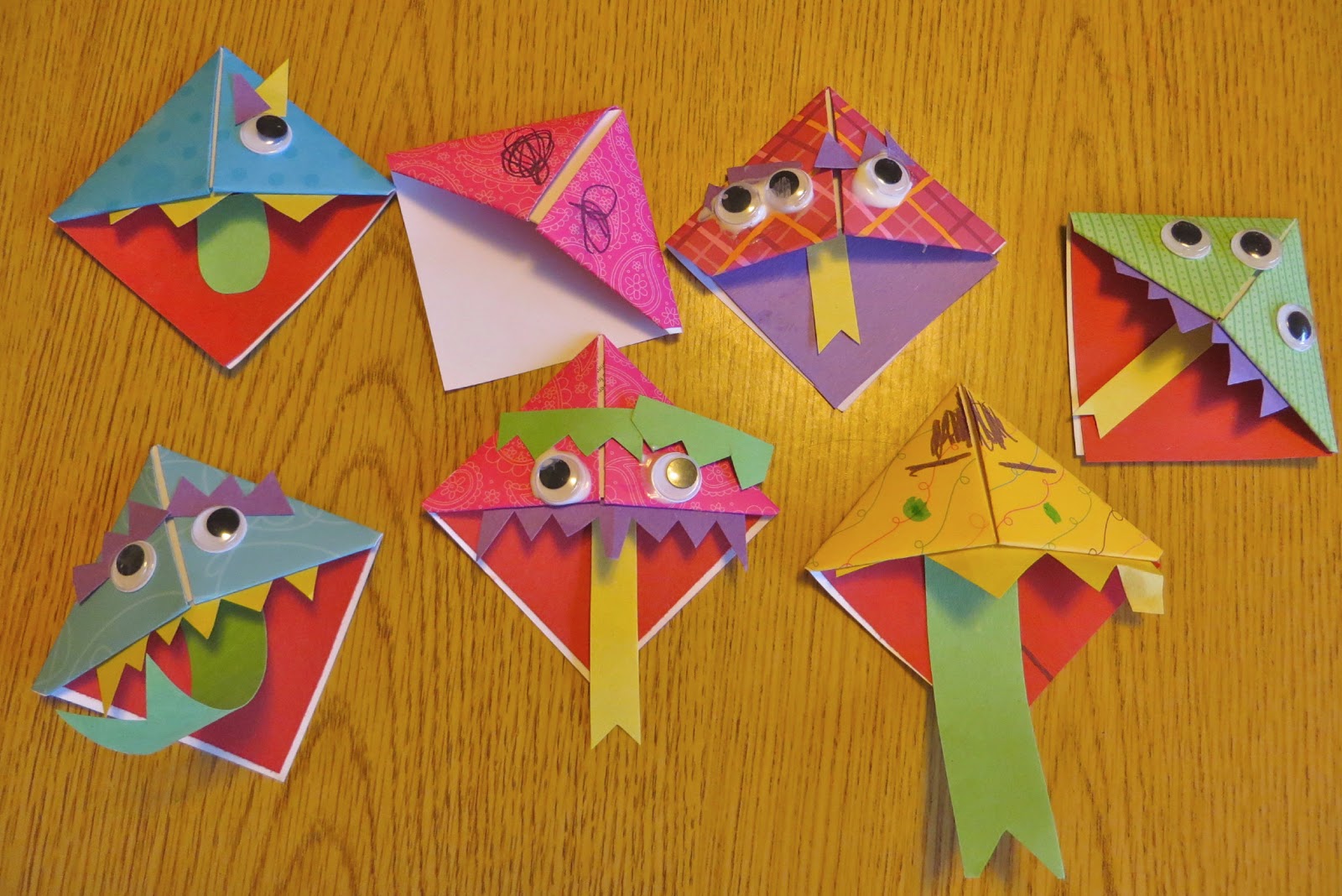 Ms. Sara's Preschool Blog: Monsters - Origami