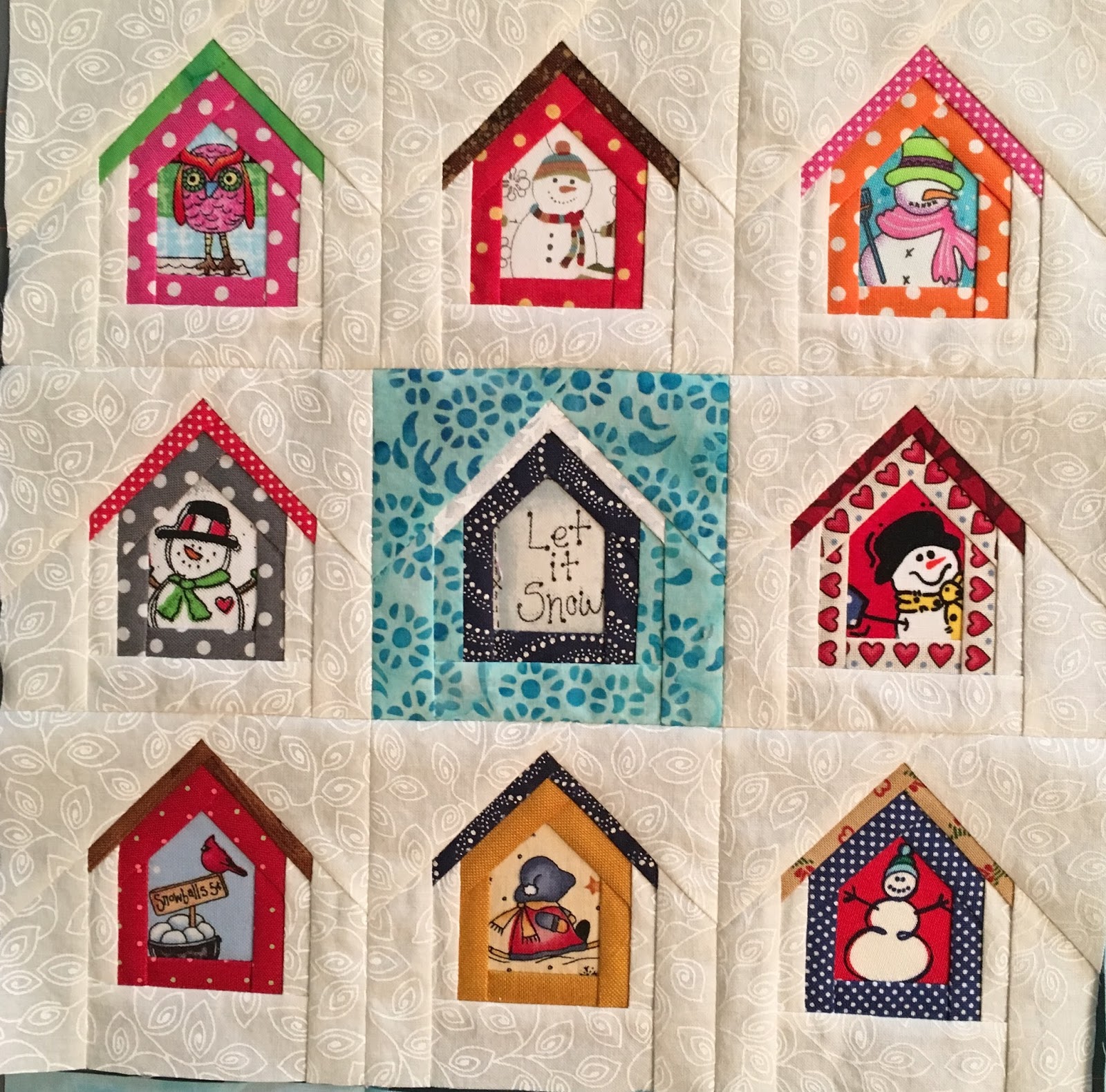 Susan's Quilt Creations: House Hunting Quilt--In Progress