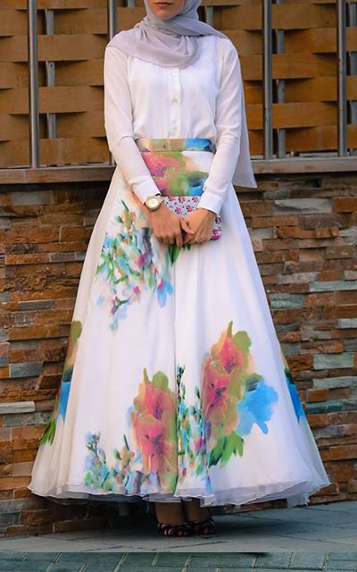 Jupes Hijab Long 2017 2018 Hijab Fashion And Chic Style