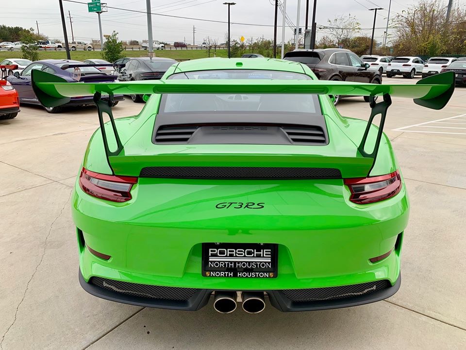 So Sieht Ein Grunes Auto Aus Porsche Gt3 Rs