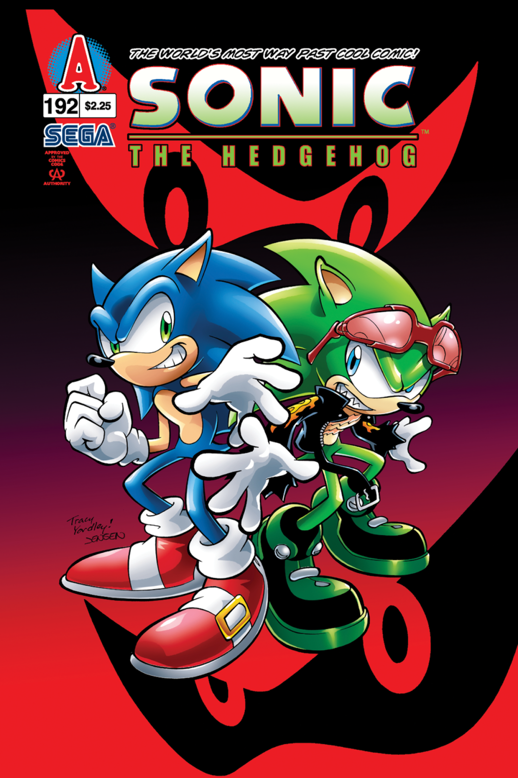 Official Sonic the Hedgehog 2-Sided Poster Shadow/Metal Sonic Spaziante Art  RARE