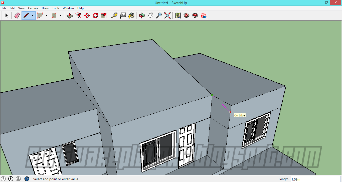Desain Rumah Minimalis Menggunakan Google SketchUp Full 