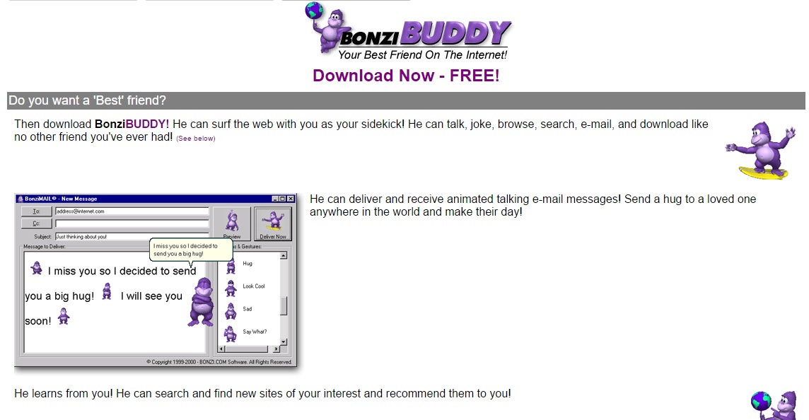 bonzi buddy text to speech