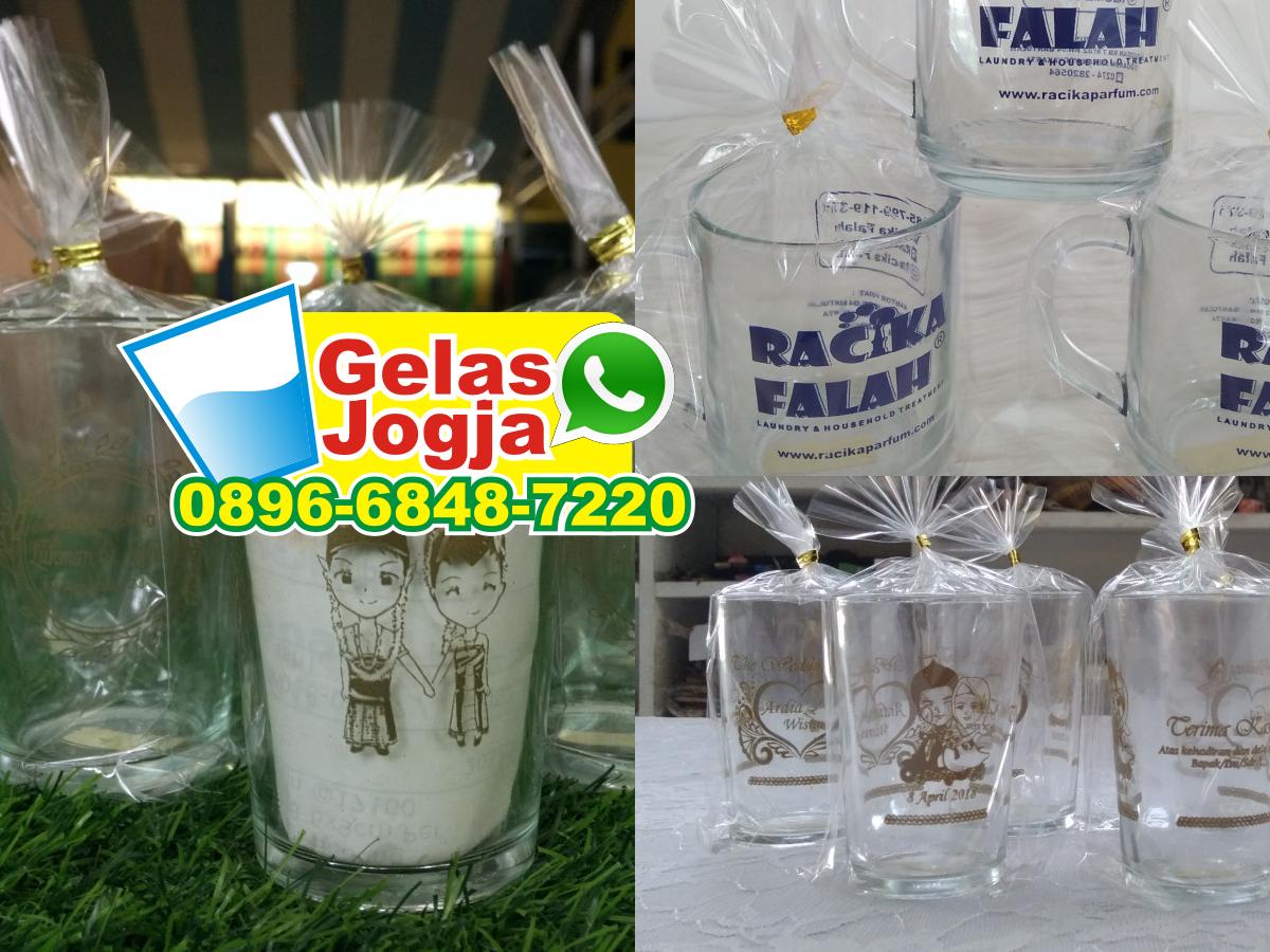 089668487220 [wa] Pabrik Gelas Jogja Diskon Toko Souvenir Gelas Di