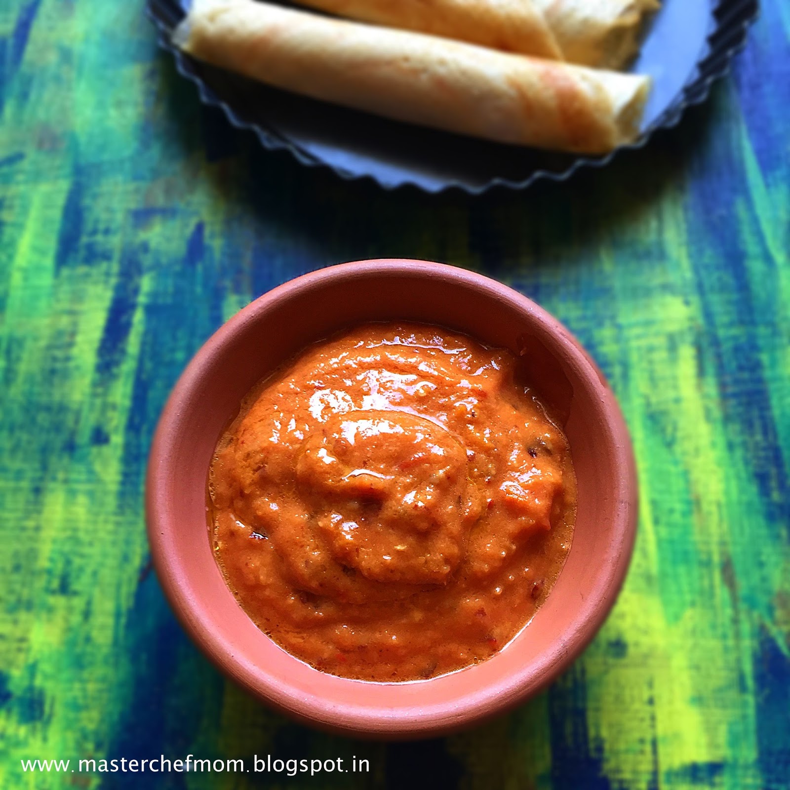 MASTERCHEFMOM Chettinadu Tomato Chutney Hotel Style Tomato Chutney