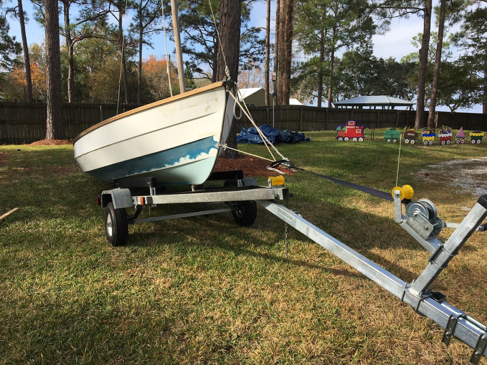 Small Boat Restoration Dabber VICTORY 04 Dec 17 Tilt Trailer