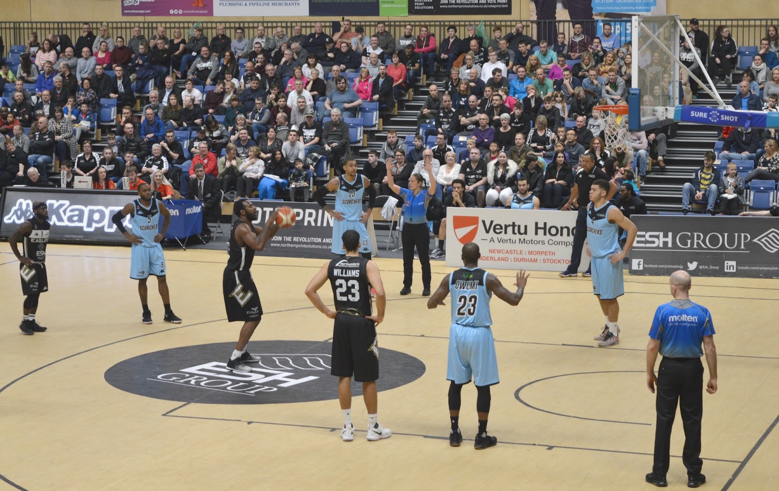 Date Night at the Newcastle Eagles Basketball Game, Sport Central New