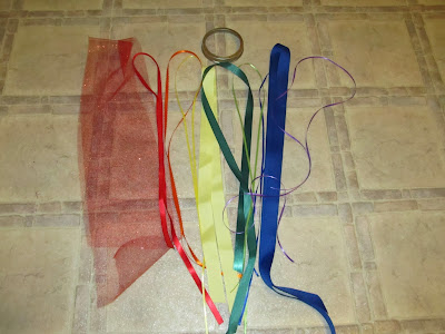 Kitchen Floor Crafts: Ribbon Rings