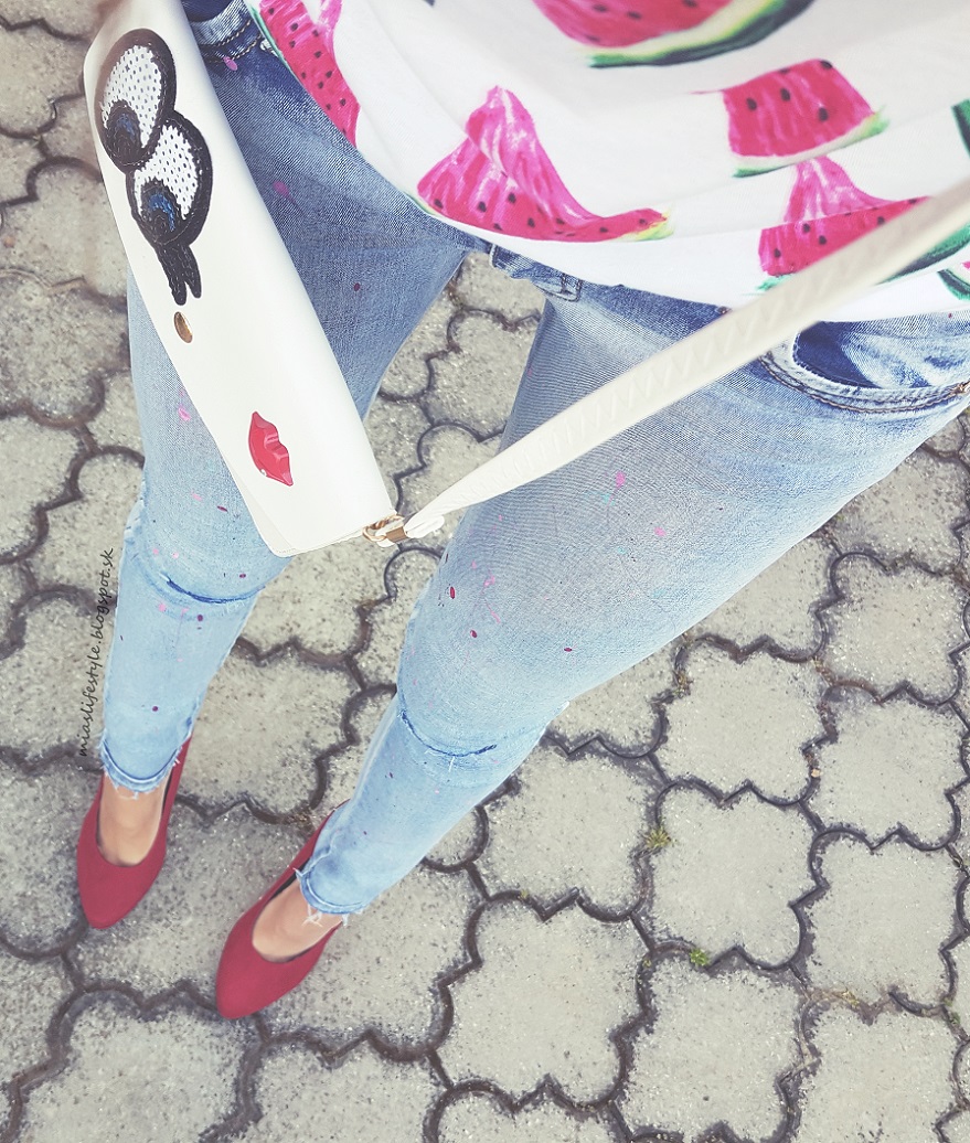 DIY| Colored Ripped Jeans