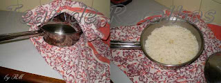 Após deixar mais ou menos 15 minutos a panela embrulhada numa toalha, tire-a e o arroz estará sequinho