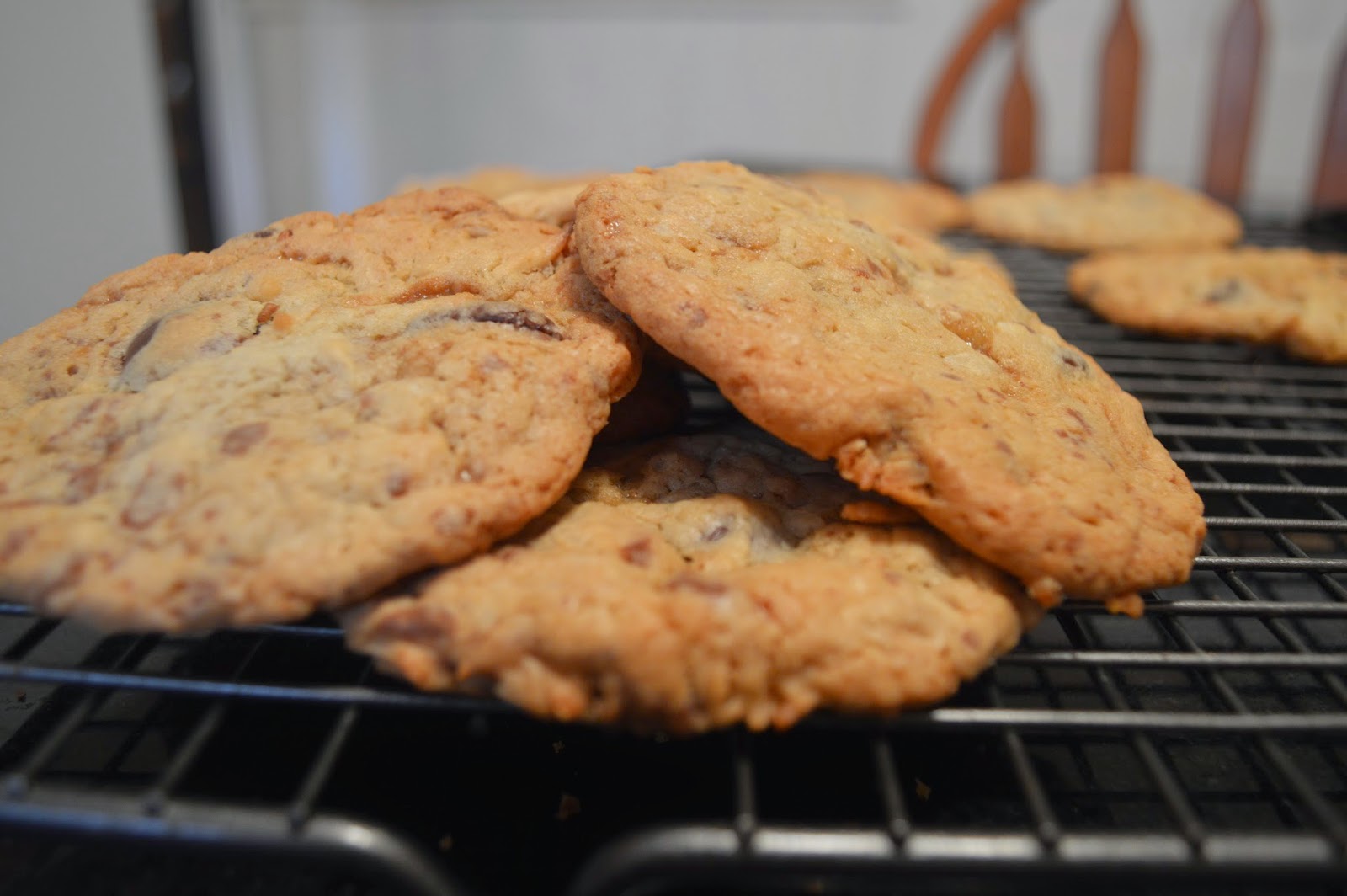 Chit Chat and Chocolate Bars Coconut, Chocolate Chip, Heath Bar Cookie