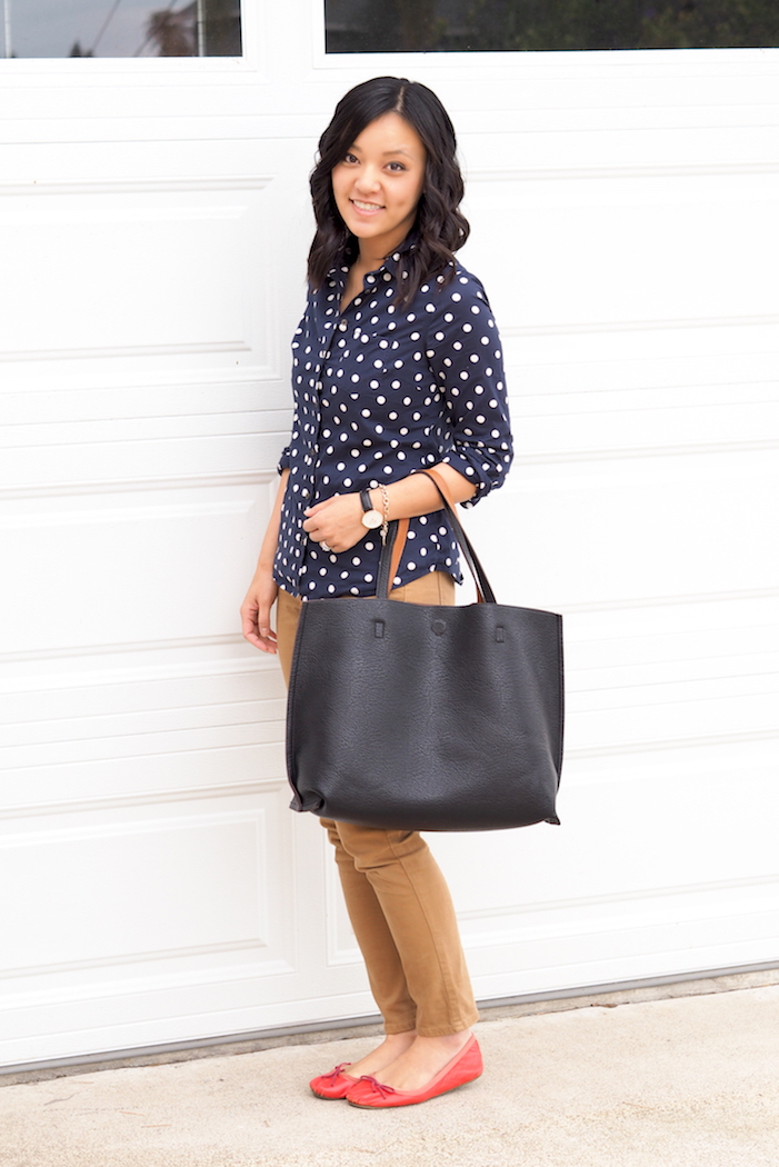 Navy, Khaki, and Red for Work | Putting Me Together | Bloglovin’