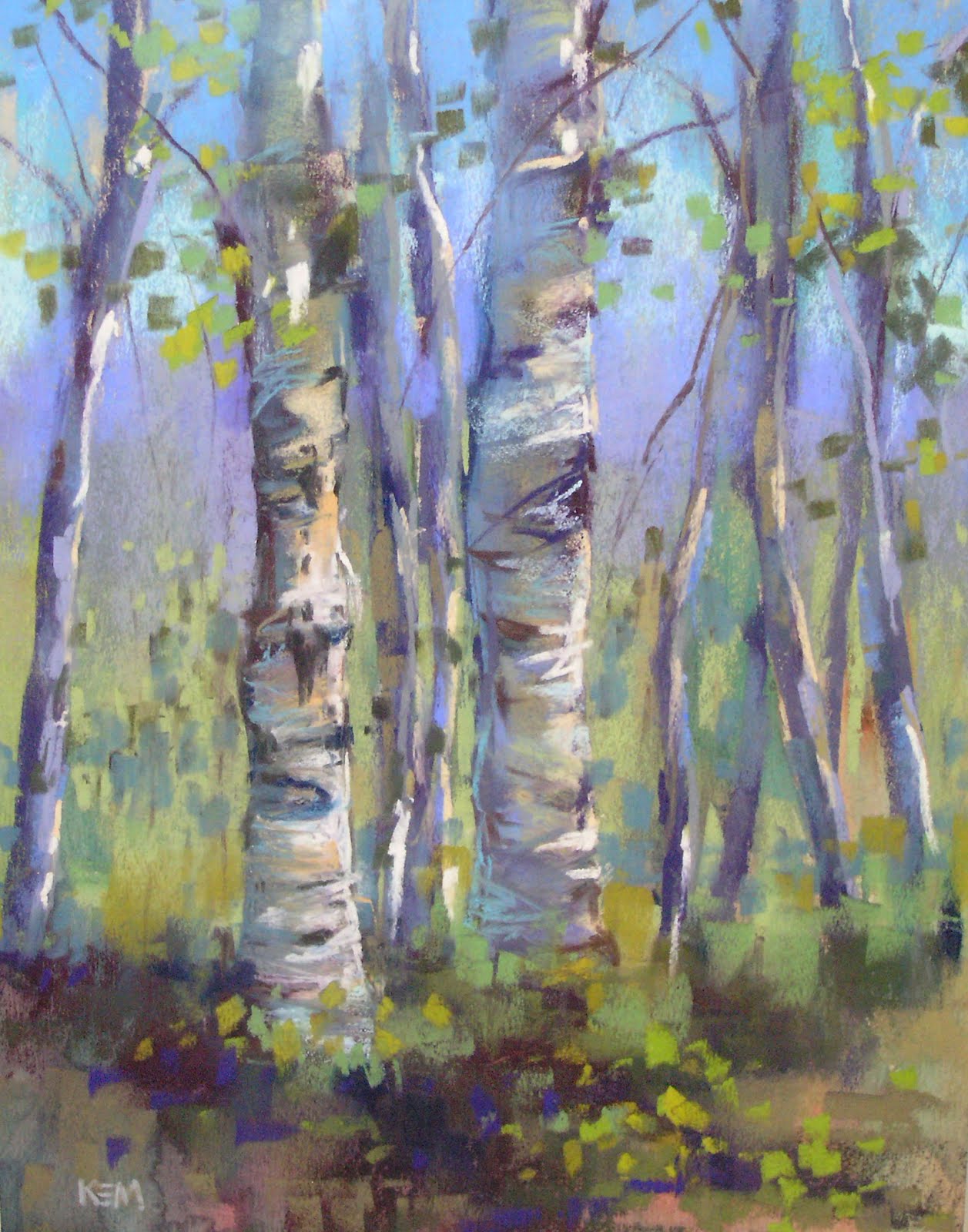 Painting My World Aspen Tree Painting Demo...4 Seasons of Aspens