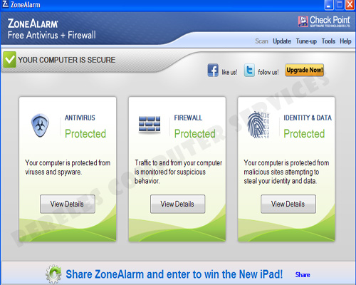 ZoneAlarm Free Antivirus + Firewall ~ Pereles Computer 