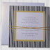Striped wedding invitations A1017