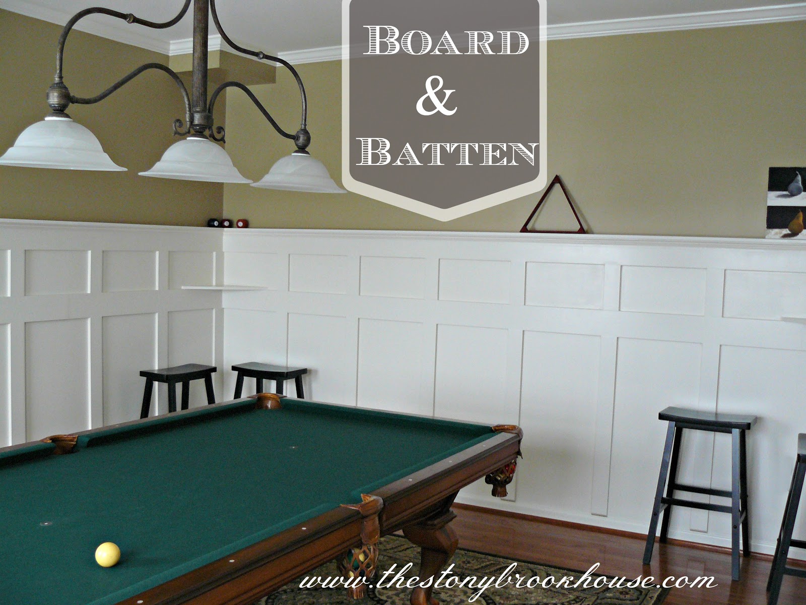 Billiard Room - How To Board & Batten