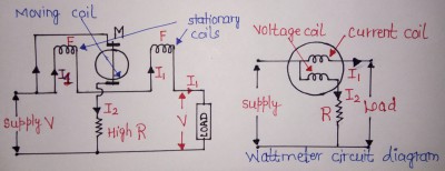 wattmeter circuit diagram 