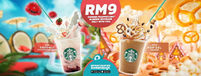SweetSpot Malaysia Starbucks Frappuccino Blended Beverage RM9 Visa Checkout