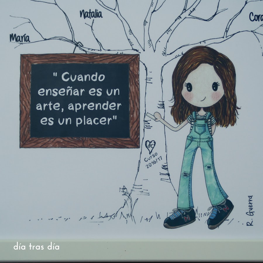 Árbol huellas maestra