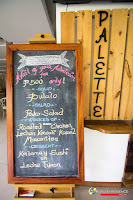 Palette Restaurant, Menu of the Day