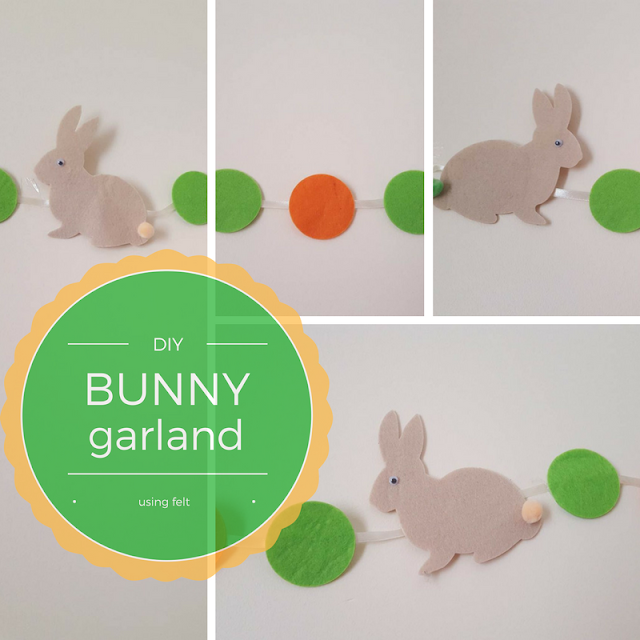 DIY felt bunny garland DIY felt bunny garland