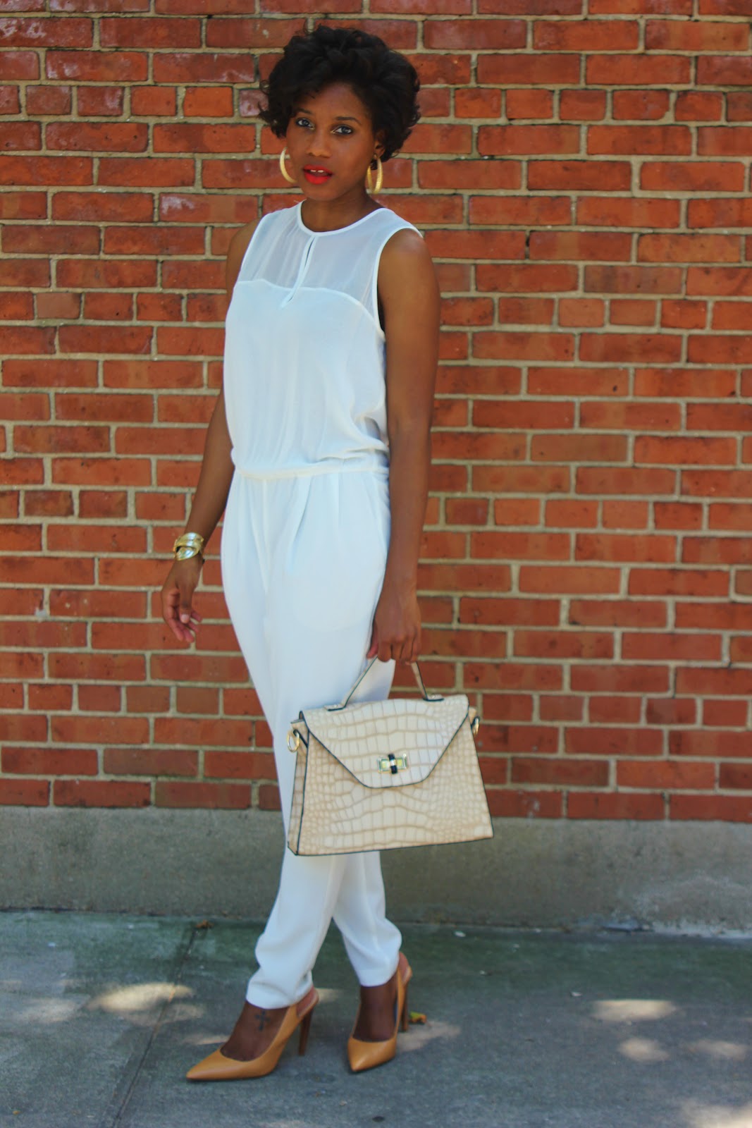 Fashion Steele NYC: all white jumpsuit
