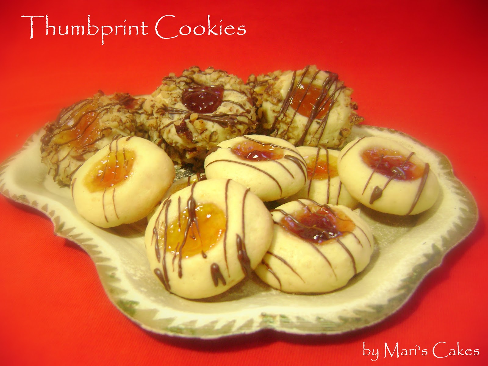 Thumbprint Cookies, Jam Filled Butter Cookies Mari's Cakes