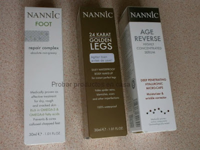 Nannic: reparador de pies, golden legs y Suero hialurónico