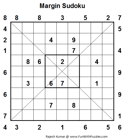 Margin Sudoku  (Fun With Sudoku #26)