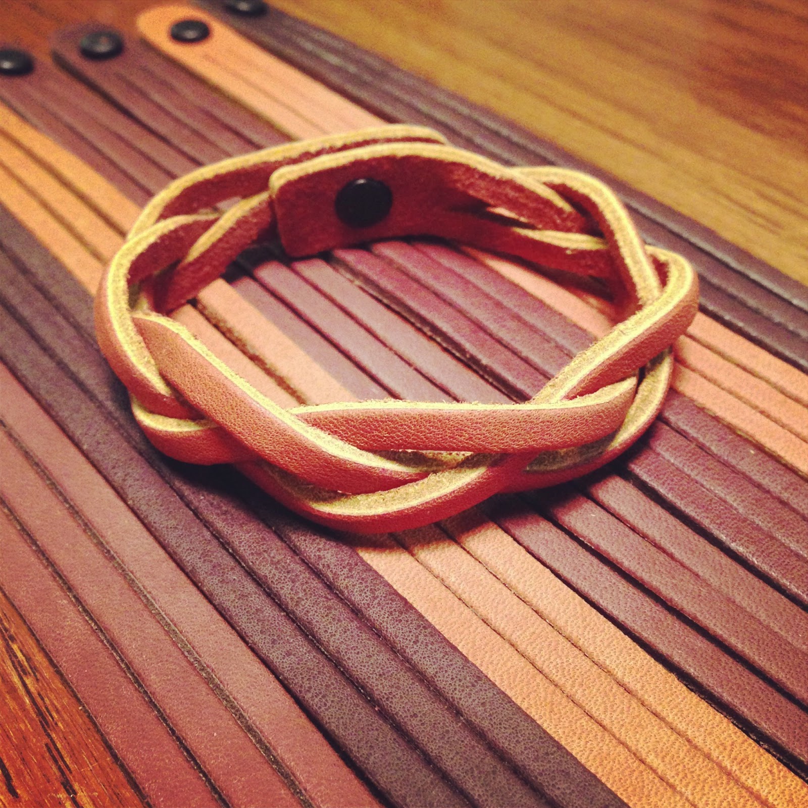 The Orange Coffee Cup Mystery Braid Bracelet