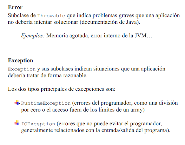 practica décimo tipos de excepciones mas comunes