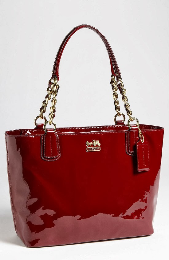 Branded And Beautiful: Coach Madison Patent Leather Tote 20484