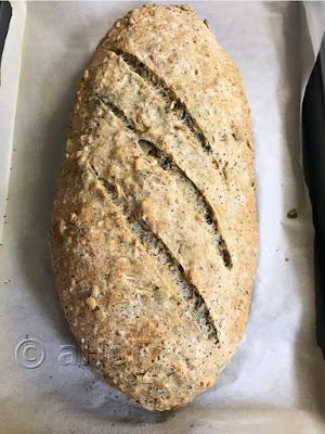 Five Seed bread, Malted Bread, pumpkin, sunflower, sesame, flax, poppy