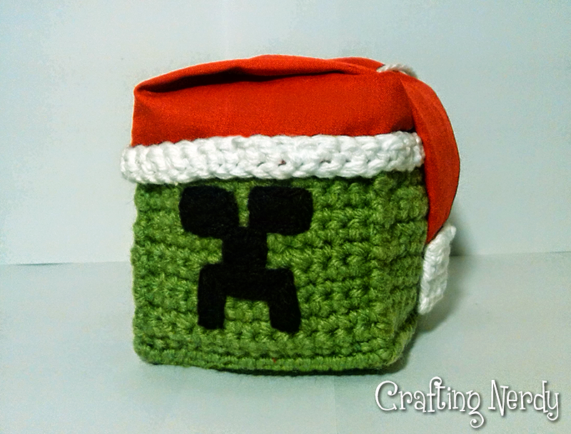 CraftingNerdy NEW! Jumbo Crocheted Minecraft Inspired Creeper plush
