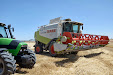 Harvesting barley 2013 with Claas Lexion