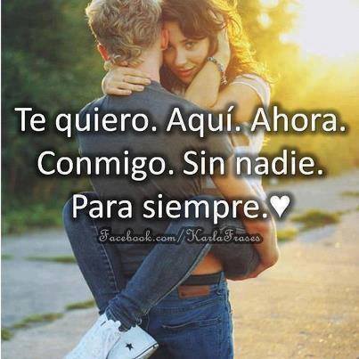 Todo En Frases: Te Quiero Aqui Ahora Conmigo