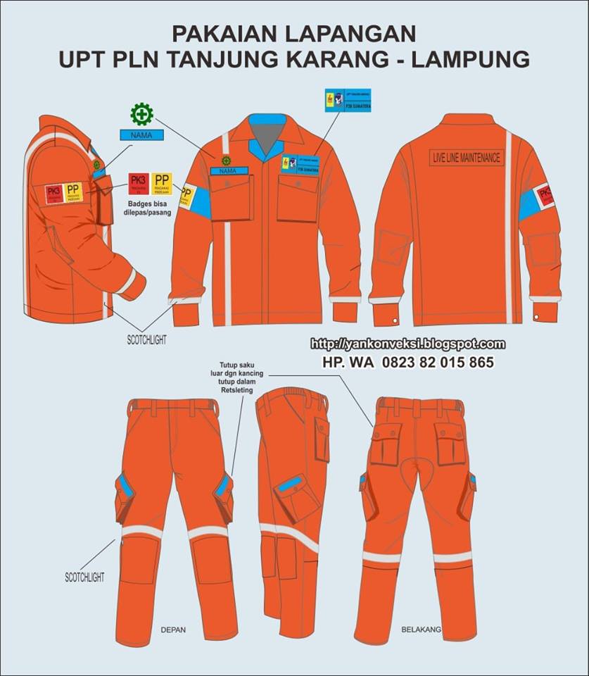 BAJU LAPANGAN PLN