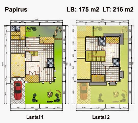  Desain  Rumah  Minimalis 2  Lantai  Luas  Tanah  72 M Gambar 