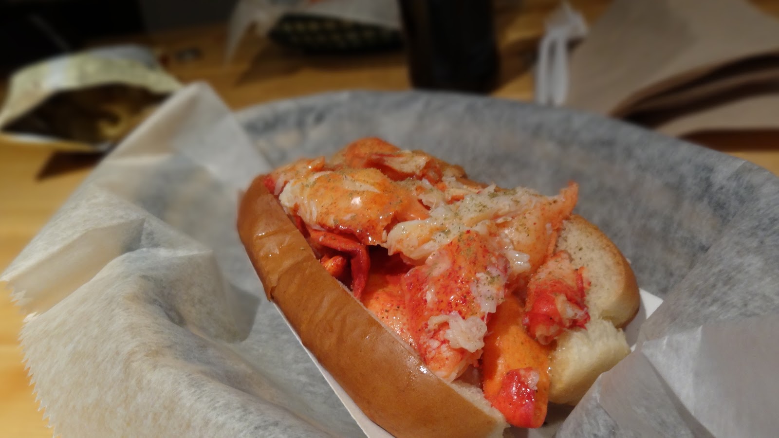 Domesticated Diva Taking a Crack on the Lobster Roll...Our Valentine's