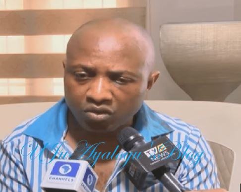 Evans reaction after he saw pictures of his wife and kids crying…