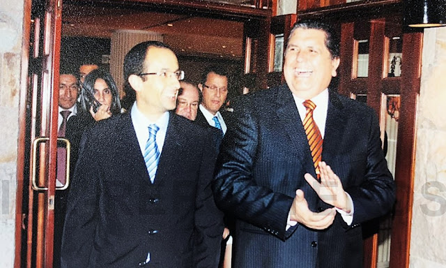 Marcelo Odebrecht y Alan García Alan García celebrando los 30 años de aniversario de la constructora brasileña Obedrecht