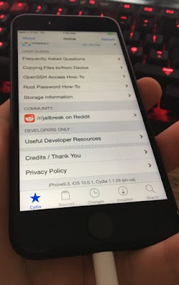 A well know Hacker Luca Todesco, also known as qwertyoruiop, has posted a photo on Twitter of a successfully jailbroken iPhone 7 on iOS 10.0.1. As you can see, the screenshot shows Cydia is running on iOS 10.0.1 on iPhone 7.