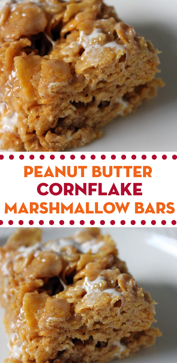 Peanut Butter Cornflake Marshmallow Bars Fresh from the...