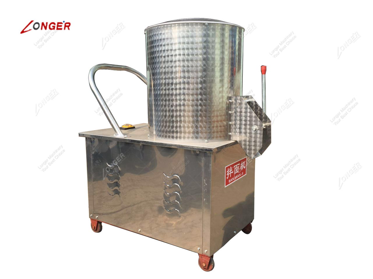 Only Three Steps To Knead Into Dough With Dough Mix Machine