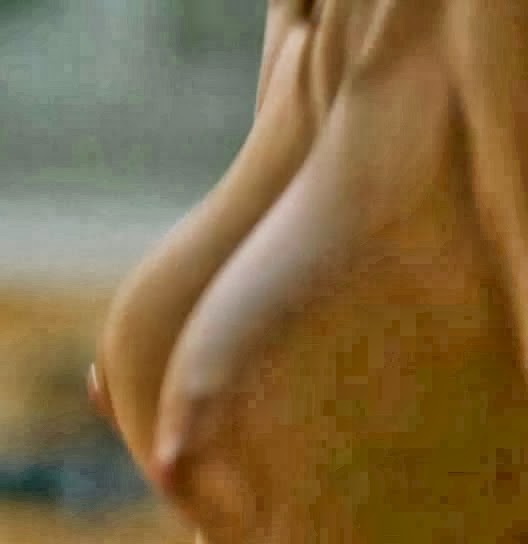 Rachel Griffiths ("Brothers & Sisters") showing cute boobs.