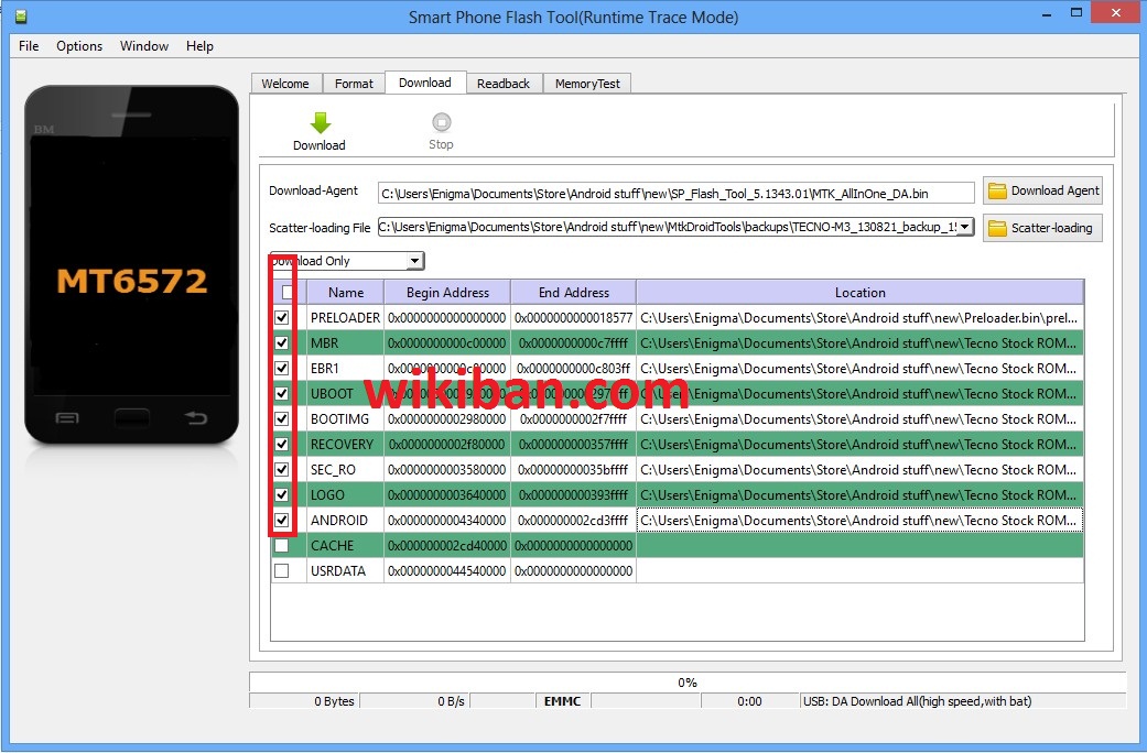 Sp flash tool error 8406 что делать